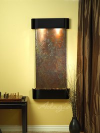 Adagio Water Features - Blackened Copper Multi-Color Natural Slate