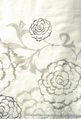 Alexandre Turpault Bagatelle Bedding is 100% Egyptian Cotton Sateen and includes a duvet, flat sheet, shams.
