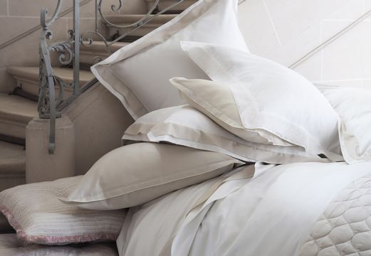 Alexandre Turpault Warren Bedding includes a duvet, flat sheet, shams.