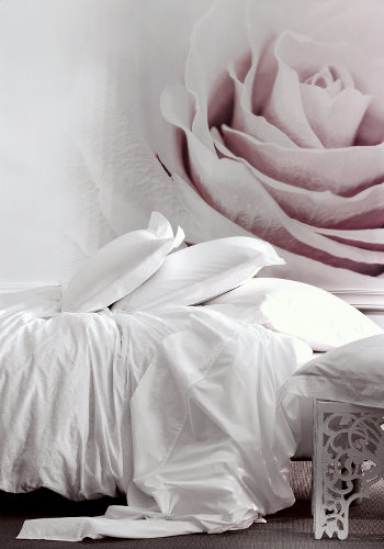 Alexandre Turpault Mademoiselle  Bedding includes a duvet, flat sheet, shams.