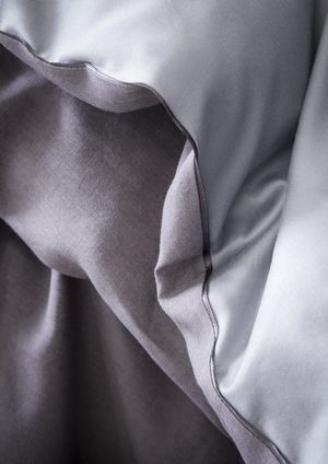 Alexandre Turpault Rive Droite Rive Gauche Bedding is 100% linen and includes a duvet, flat sheet, shams, pillowcase.