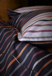 Alexandre Turpault Vivienne Bedding is 100% Egyptian Cotton Sateen and includes a duvet, flat sheet, shams.