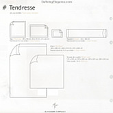 Tendresse is a linen/cotton collection. Solid, hemstitch on border.