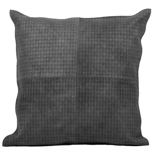 Fibre by Auskin Black Basketweave Cowhide Decorative Pillows