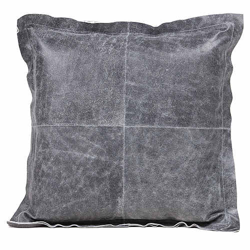 Fibre by Auskin Vintage Grey Cowhide Decorative Pillows - Square