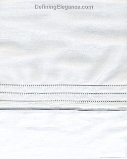 Bellino Fine Linens Montecarlo Bedding Fabric - White/Pearl.