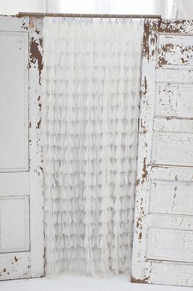 Couture Dreams Chichi Shower Curtains - Ivory