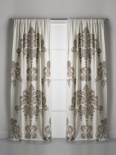 Couture Dreams Enchantique Ivory Cotton Window Curtain - View #1