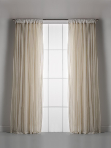 Couture Dreams Whisper Window Curtain - Ivory