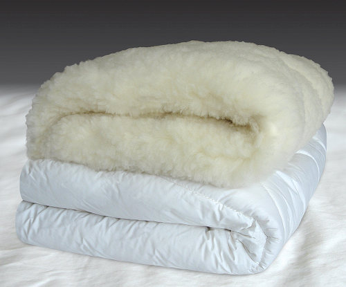 Downright Wool Mattress Pad Comfort and Support - Close-up