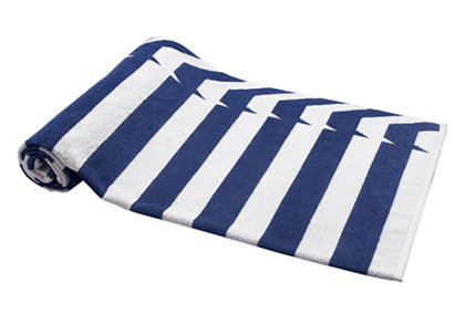Elaiva Allurements Blue Nauticals Stripes Beach Towels