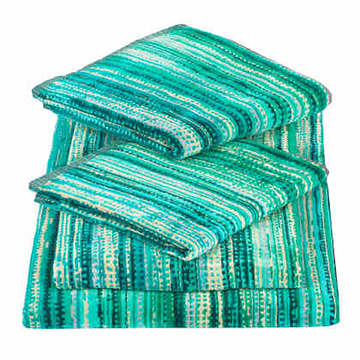 Elaiva Allurements Green Grass Towel Stack.