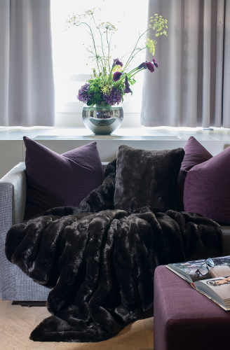 Evelyne Prelonge Grizzli Faux Fur Coverlets & Throws & Decorative Pillows