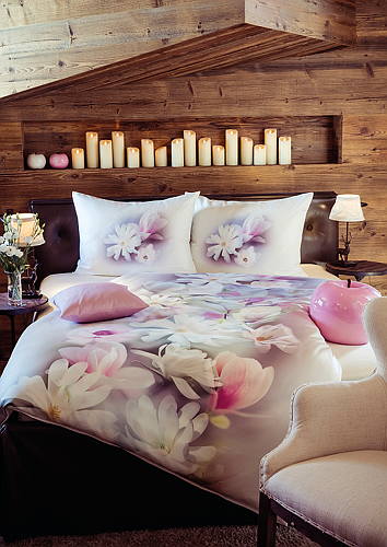Hefel Trend Bed Linen Evergreen Magnolia Bedding - Tencel Fabric