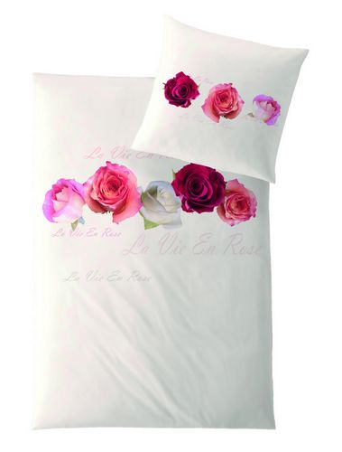Hefel Bed Linen La Vie En rose Style on Tencel fabric.