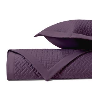 Home Treasures Basket Weave Quilted Bedding - Purple.