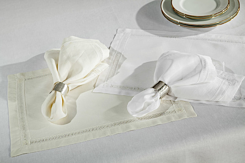 Home Treasures Doric Table Linens - napkin display.
