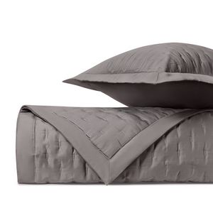 Home Treasures Fil Coupe Quilted Sateen Bedding - Chrome.