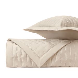 Home Treasures Fil Coupe Quilted Sateen Bedding - Ecru.