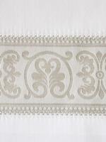 Home Treasures Bedding Venice VEI1 Collection Fabric - White/Khaki.