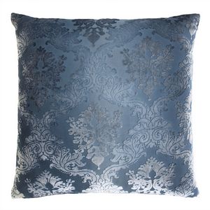 Kevin O'Brien Studio Brocade Velvet Decorative Pillow - Denim