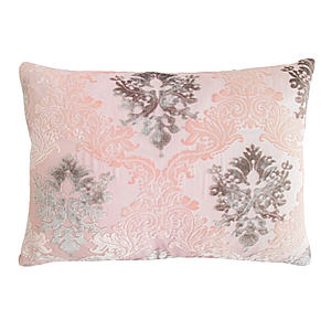 Kevin O'Brien Studio Brocade Velvet Decorative Pillow - Blush