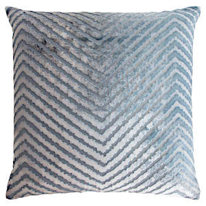 Kevin OBrien Studio Chevron Velvet Decorative Pillow - Dusk.