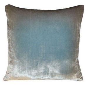 Kevin O'Brien Studio Ombre Velvet Decorative Pillows - Robin's Egg Color