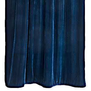 Kevin O'Brien Studio Cobalt Black Solid Velvet Throws are made with silk and rayon.