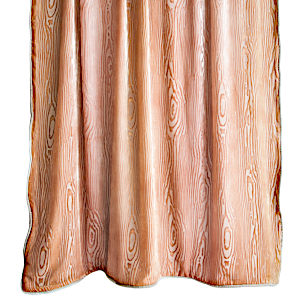 Kevin O'Brien Studio Woodgrain MangoVelvet Throws are made with silk and rayon.