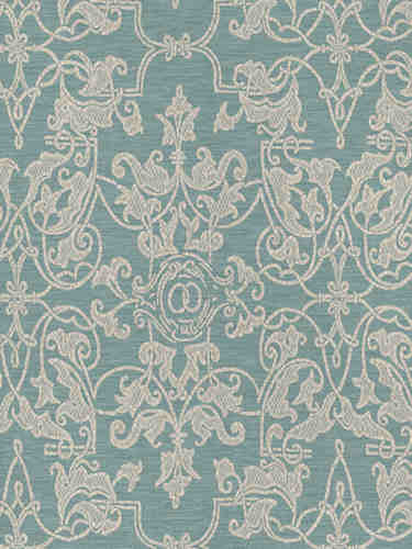 Leitner Petite Camelot Table Covering in Artic Blue color