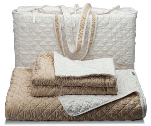 Silk & Sensibility Ivory/Ecru Reversible Bedding