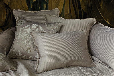 Lili Alessandra  Lili Alessandra Battersea Quilted Bedspread Taupe Collection