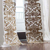 Lili Alessandra Custom Drapery Panels - Mozart White Linen
Straw Velvet