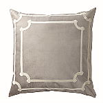 Lili Alessandra Versailles Silver/Ivory Velvet Pillows
