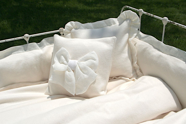 Lulla Smith Sorrento Organic Cotton Fleece Crib Bedding.