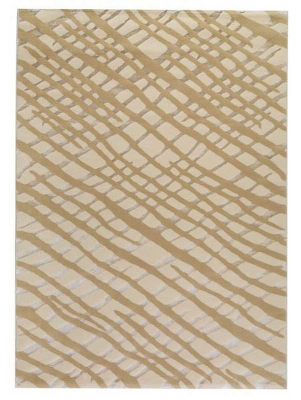 Machine made rug with 100% New Zealand Wool and Viscone.