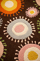 Hand Tufted area rug with 100% European Wool Blend.
