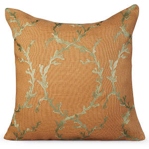 Muriel Kay Coastal Decorative Pillow in Gold Nugget.