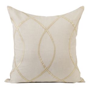 Muriel Kay Glitz Decorative Pillow - Natural