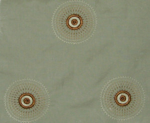 Muriel Kay Dazzle Linen/Cotton Drapery Mist Fabric Close-up