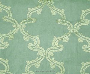 Muriel Kay Joyous Linen Drapery & Decorative Pillow Fabric Sample - Charlotte Blue.