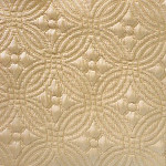 Peacock Alley Lucia Matelasse Bedding Fabric Sample in Champagne color.