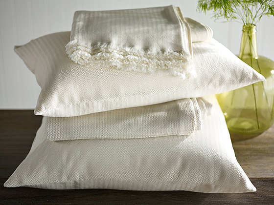 The Purists Emma L/C Natural Bedding - Sham & Coverlet