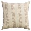 Softline Home Fashions Athens Chevron Decorative Pillow in Linen color.