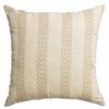 Softline Home Fashions Athens Chevron Decorative Pillow in Natural color.