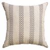 Softline Home Fashions Athens Chevron Decorative Pillow in Pewter color.