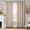 Softline Home Fashions Athens Diamond Drapery Panels in Linen color.