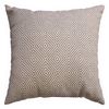Softline Home Fashions Athens Diamond Decorative Pillow in Pewter color.