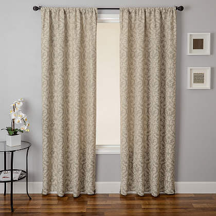 Softline Home Fashions Athens Heritage Drapery Panels are available in 6 color combinations.